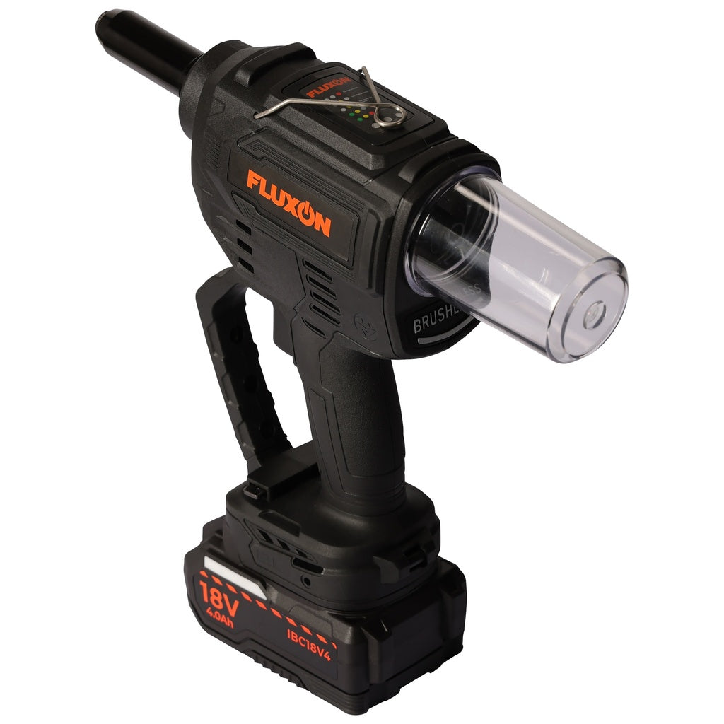 Fluxon Akku Blindnietzange inkl. 4 Ah Akku & Ladegerät – IR28N20B1