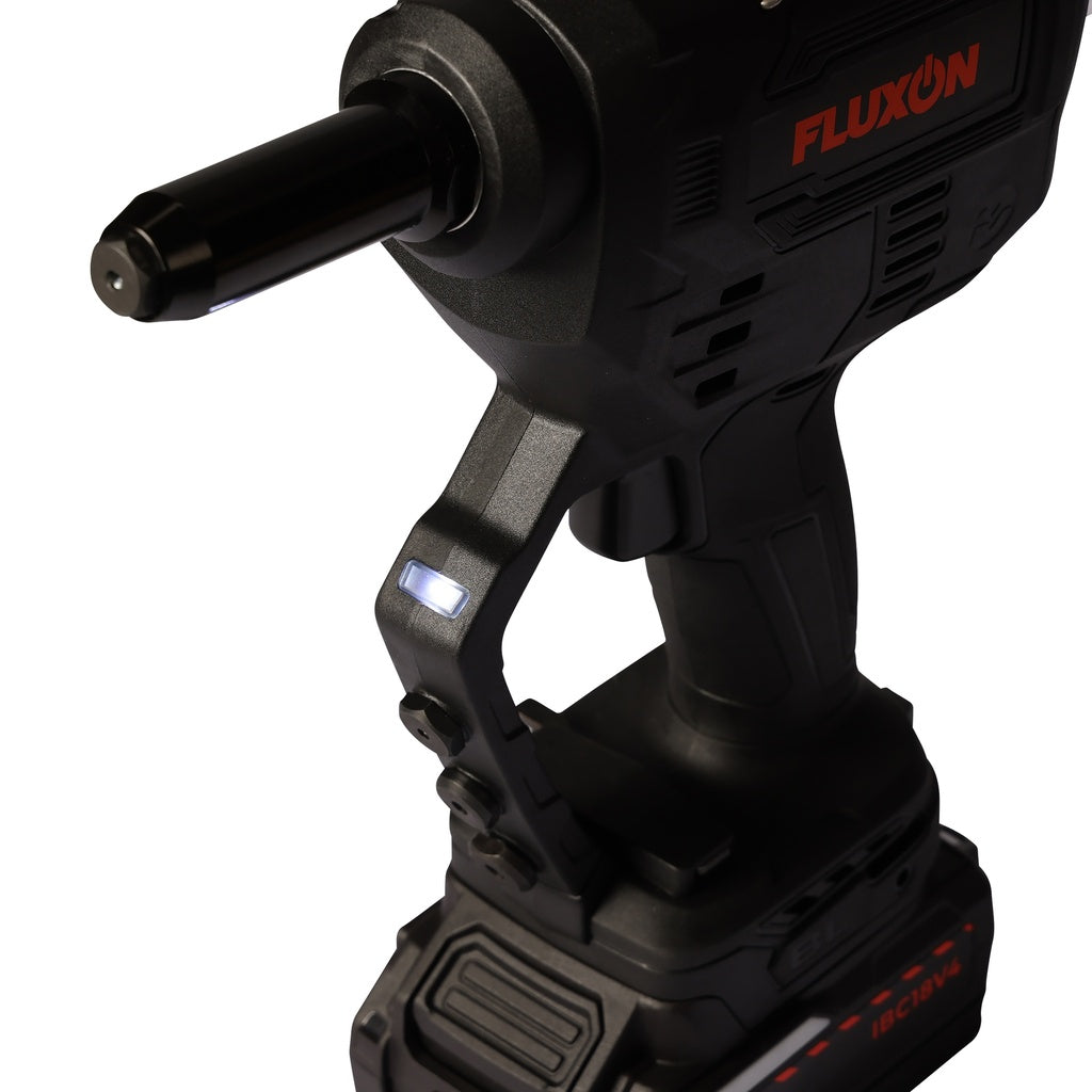 Fluxon Akku Blindnietzange inkl. 4 Ah Akku & Ladegerät – IR28N20B1