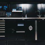 BUNKER Deep - 61cm tiefe Werkstatteinrichtung Set mit Arbeitsplatte aus Edelstahl, 25tlg - 561302