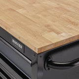 BUNKER Profi Werkbank mit Schubladen 56 Zoll, 155 cm - Grau - 56 Zoll, 155 cm - Werkbank mit Rollen - 10 Schubladen - D08227