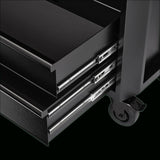 BUNKER Werkzeugwagen mit Topcase, 9 Soft-Close-Schubladen, 92cm, schwarz D24248