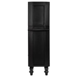 BUNKER Werkzeugwagen mit Topcase, 25 Soft-Close-Schubladen, 183cm, schwarz D24253