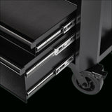 BUNKER Werkzeugwagen mit Topcase, 25 Soft-Close-Schubladen, 183cm, schwarz D24253