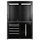 BUNKER Modular Regalsystem Combo Werkstatteinrichtung Regal Werkbank mit Edelstahl-Arbeitsplatte - 15-teilig - D27972