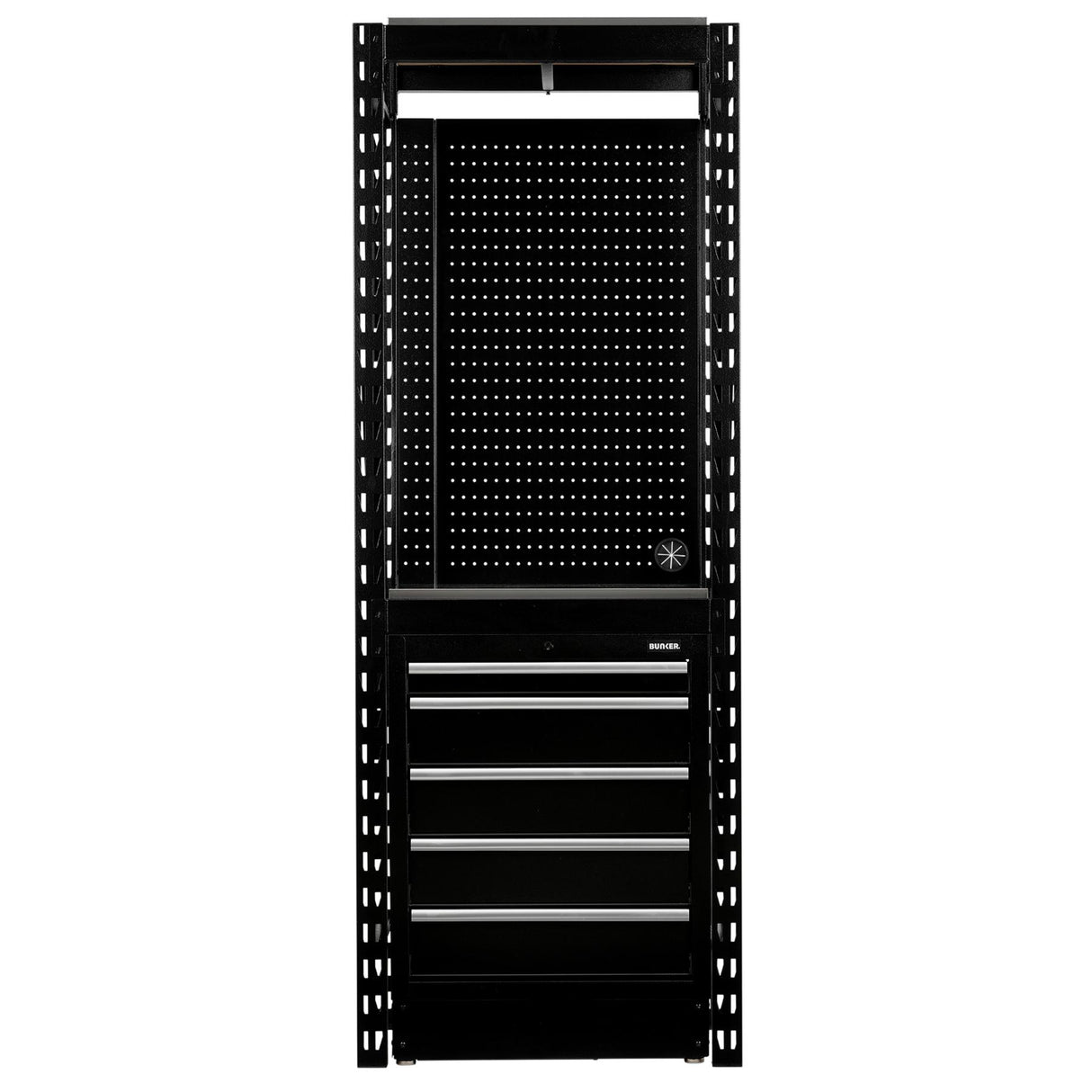 BUNKER 750mm Modular Regalsystem Combo Werkstatteinrichtung Regal Werkbank mit Edelstahl-Arbeitsplatte - 13-teilig - D27975