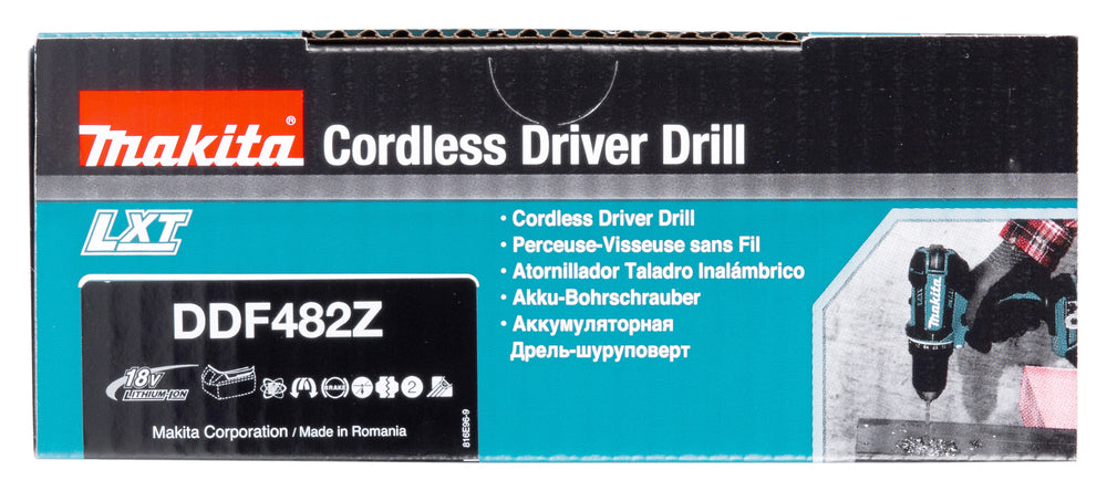 Makita Akku-Bohrschrauber 18V | 21 Drehmomentstufen, Vollmetall-Getriebe & XPT - DDF482Z