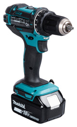 Makita Akku-Bohrschrauber 18V | 21 Drehmomentstufen, Vollmetall-Getriebe & XPT-Schutz - DDF482RFJ