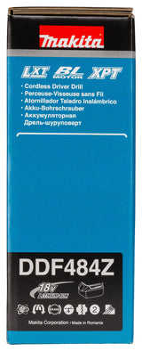 Makita Akku-Bohrschrauber 18V | kompakt 172 mm, Brushless & 21 Drehmomentstufen - DDF484Z