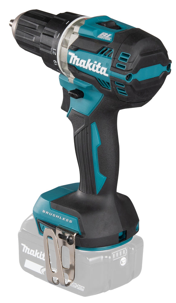 Makita Akku-Bohrschrauber 18V | kompakt 172 mm, Brushless & 21 Drehmomentstufen - DDF484Z