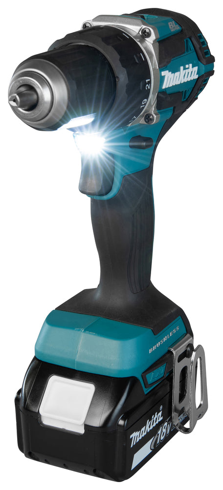 Makita Akku-Bohrschrauber 18V | kompakt 172 mm, Brushless & 21 Drehmomentstufen - DDF484RTJ
