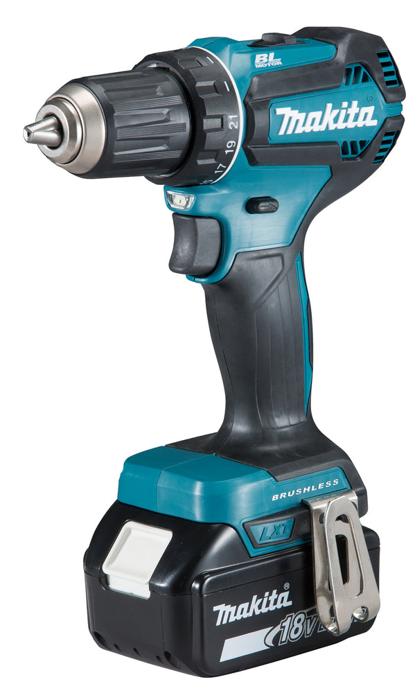 Makita Akku-Bohrschrauber 18V | Brushless, 2-Gang-Vollmetall-Getriebe & LED - DDF485RFJ