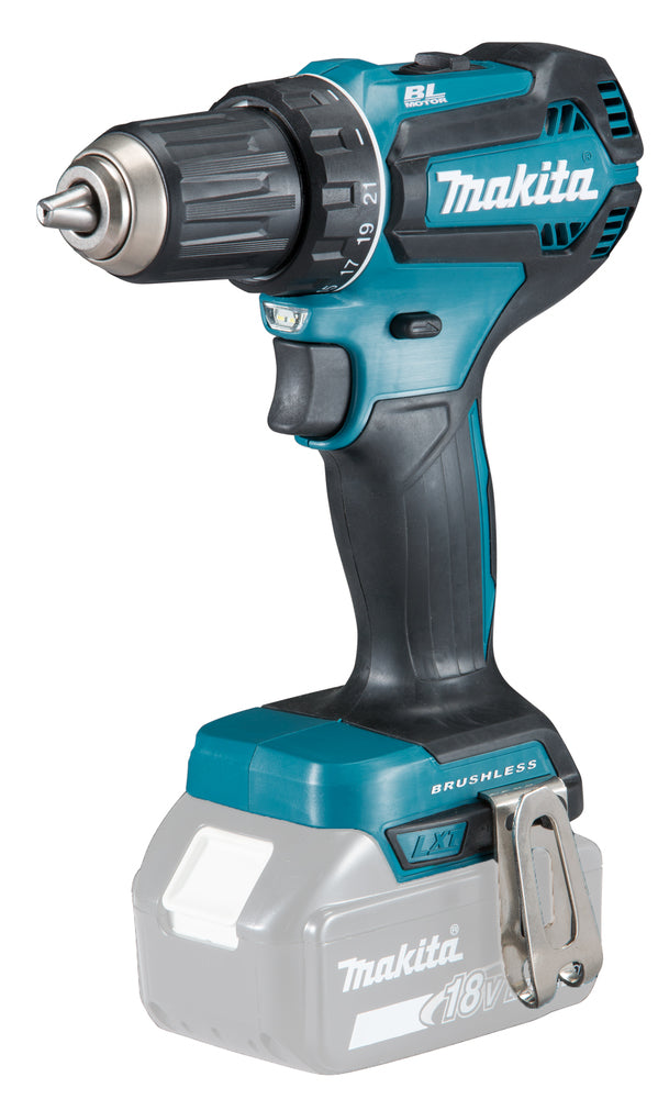 Makita Akku-Bohrschrauber 18V | Brushless, 21 Drehmomentstufen & Vollmetall-Getriebe - DDF485Z