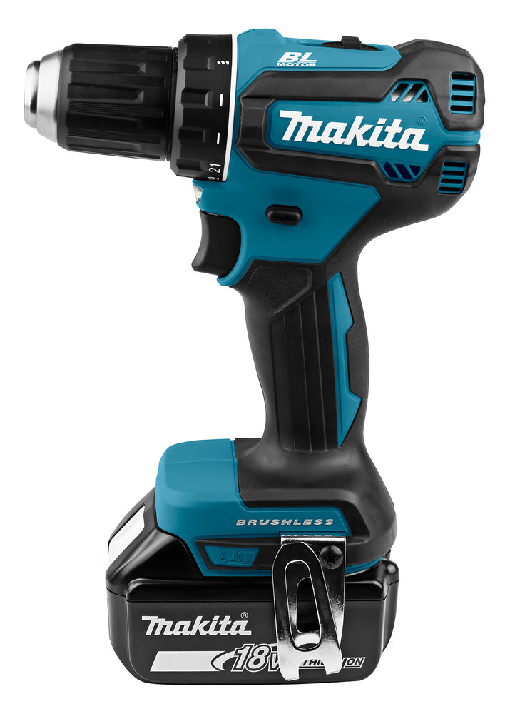 Makita Akku-Bohrschrauber 18V | Brushless, 2-Gang-Vollmetall-Getriebe & LED - DDF485RFJ