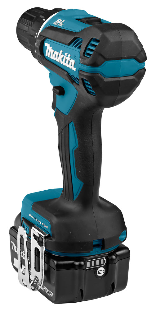 Makita Akku-Bohrschrauber 18V | Brushless, Vollmetall-Getriebe & 21 Drehmomentstufen - DDF485RTJ