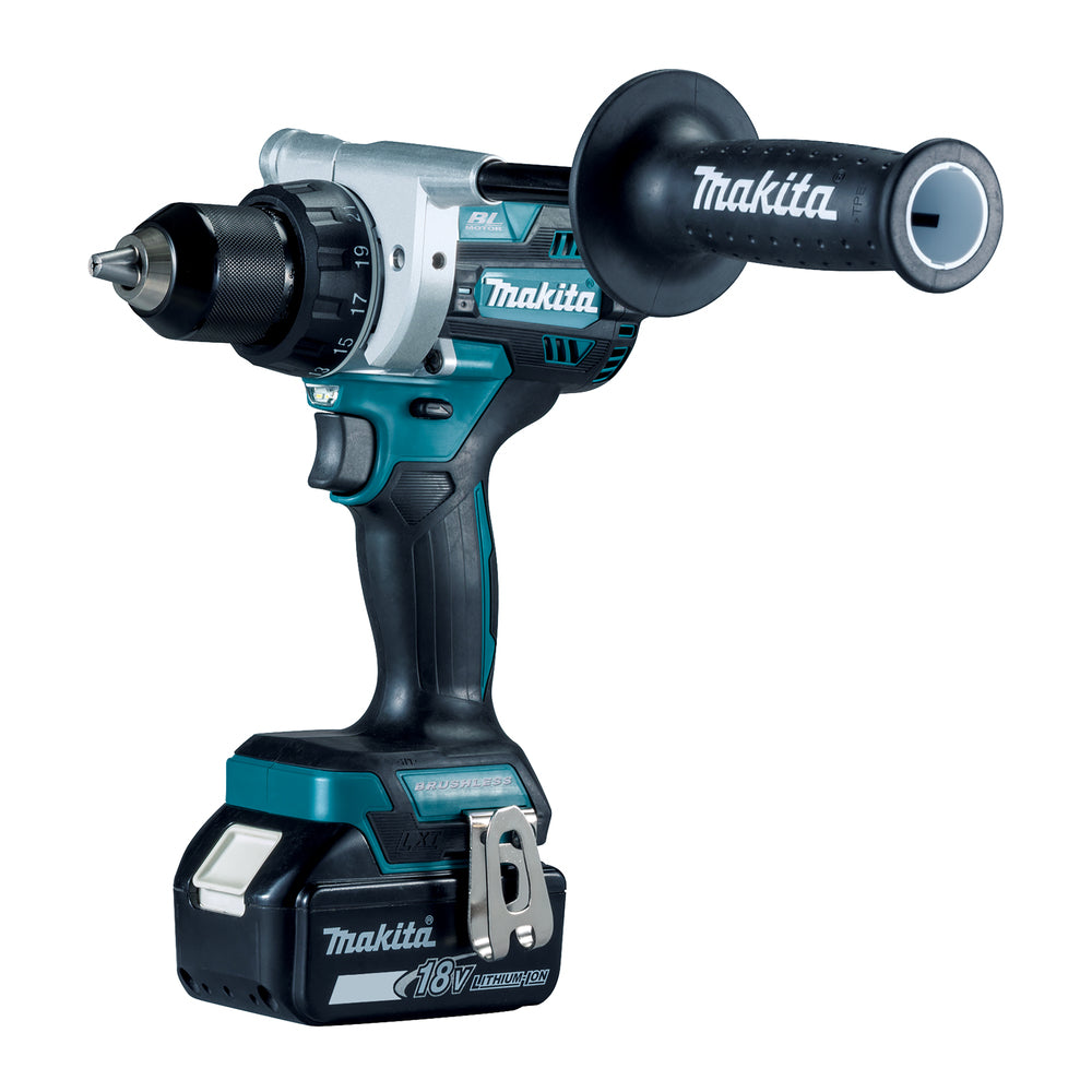 Makita Akku-Bohrschrauber 18V | Brushless, Vollmetall-Getriebe & Doppel-LED - DDF486RTJ