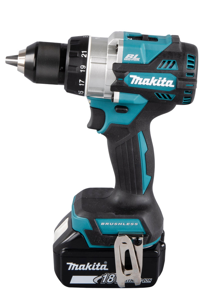 Makita Akku-Bohrschrauber 18V | Brushless, Vollmetall-Getriebe & Doppel-LED - DDF486RTJ