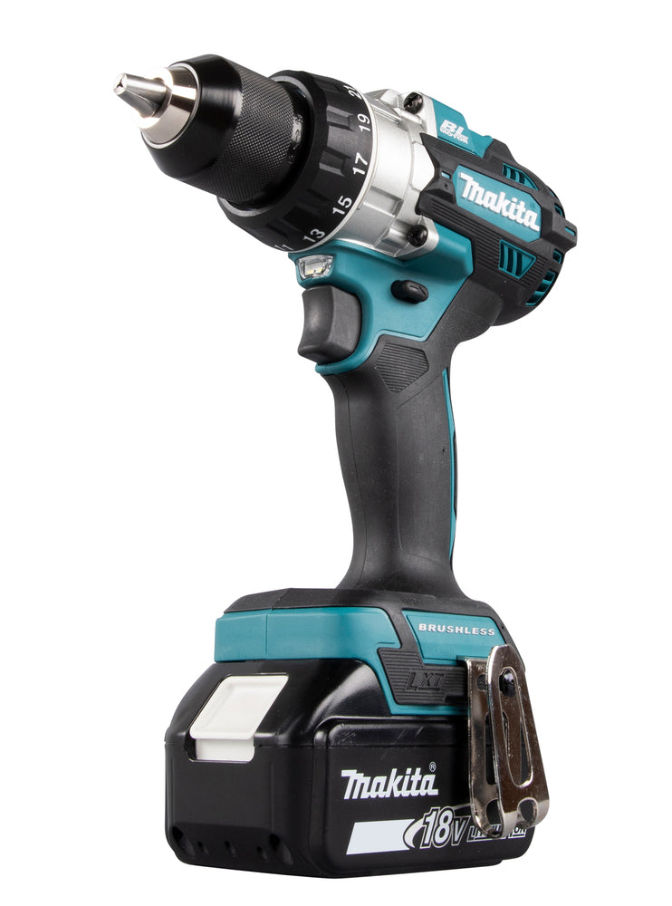 Makita Akku-Bohrschrauber 18V | Brushless, Vollmetall-Getriebe & Doppel-LED - DDF486RTJ