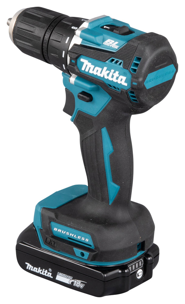 Makita Akku-Bohrschrauber 18V | ergonomischer Softgrip, kompakt & LED-Licht - DDF487RAJ