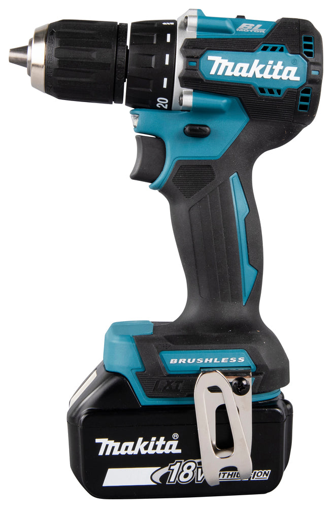 Makita Akku-Bohrschrauber 18V | ergonomischer Softgrip, kompakt & LED-Licht - DDF487RAJ