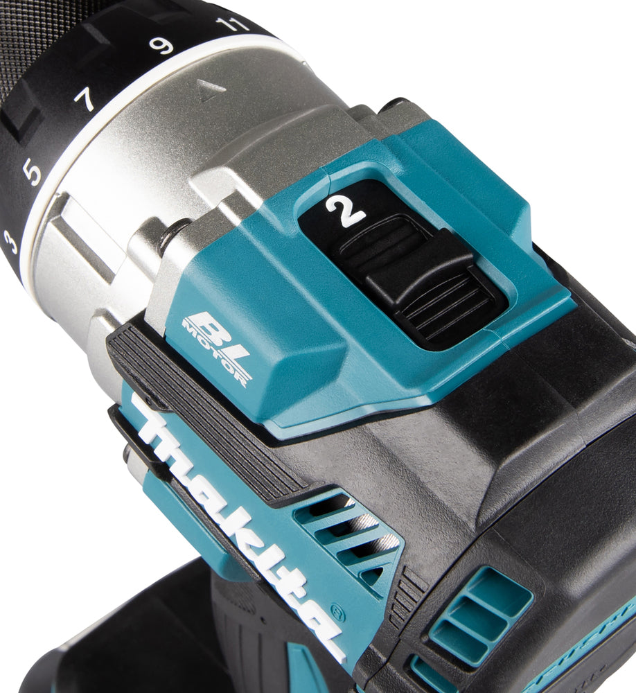 Makita Akku-Bohrschrauber 18V | Brushless, 110 Nm, kurze Bauform & Doppel-LED - DDF489RTJ