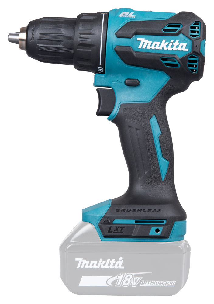 Makita Akku-Bohrschrauber 18V | 65 Nm Drehmoment, 2-Gang & XPT-Schutz - DDF490Z