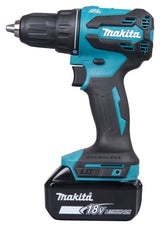 Makita Akku-Bohrschrauber 18V | 65 Nm Drehmoment, 2-Gang-Getriebe & LED-Licht - DDF490RFJ