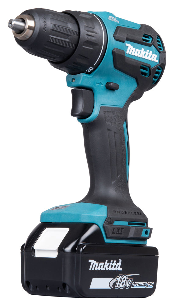 Makita Akku-Bohrschrauber 18V | 65 Nm Drehmoment, 2-Gang-Getriebe & LED-Licht - DDF490RFJ