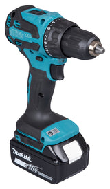 Makita Akku-Bohrschrauber 18V | 65 Nm Drehmoment, 2-Gang-Getriebe & LED-Licht - DDF490RFJ
