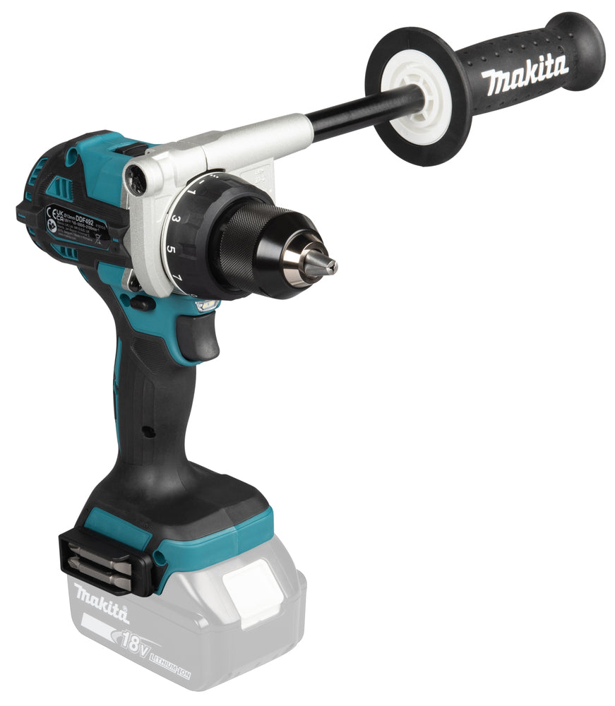 Makita Akku-Bohrschrauber 18V | Brushless, Vollmetall-Getriebe & Doppel-LED - DDF492Z