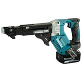 Makita Akku-Magazinschrauber 18V | Brushless mit Push-Drive, XPT & langer Schraubenführung (25–55 mm) - DFR551RTJ