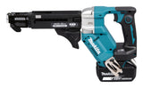 Makita Akku-Magazinschrauber 18V | Brushless mit Push-Drive, XPT & langer Schraubenführung (25–55 mm) - DFR551RTJ