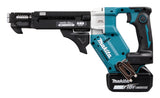 Makita Akku-Magazinschrauber 18V | Brushless mit Push-Drive, XPT & langer Schraubenführung (25–55 mm) - DFR551RTJ