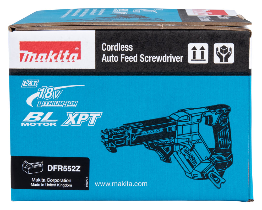 Makita Akku-Magazinschrauber 18V | Brushless mit Push-Drive für Schrauben 25–55 mm - DFR552Z