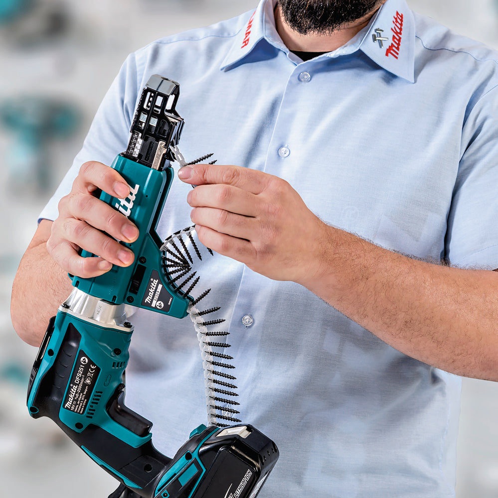 Makita Akku-Schnellbauschrauber 18V | Brushless mit Push&Drive-Technologie - DFS452AJX2