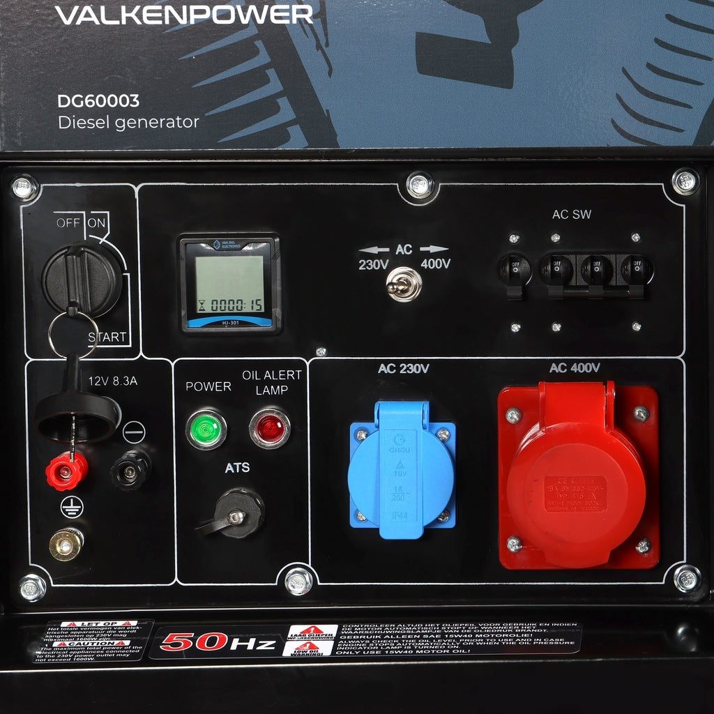 Valkenpower Dieselgenerator 5 kW – VA-DG60003A