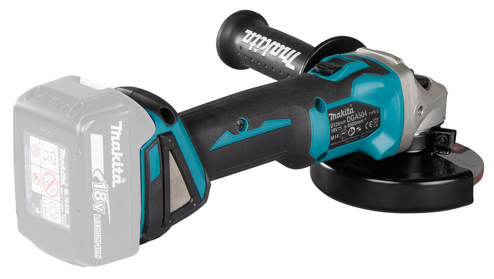 Makita Akku-Winkelschleifer 18V | 125 mm | Brushless mit AFT & ADT - DGA504Z