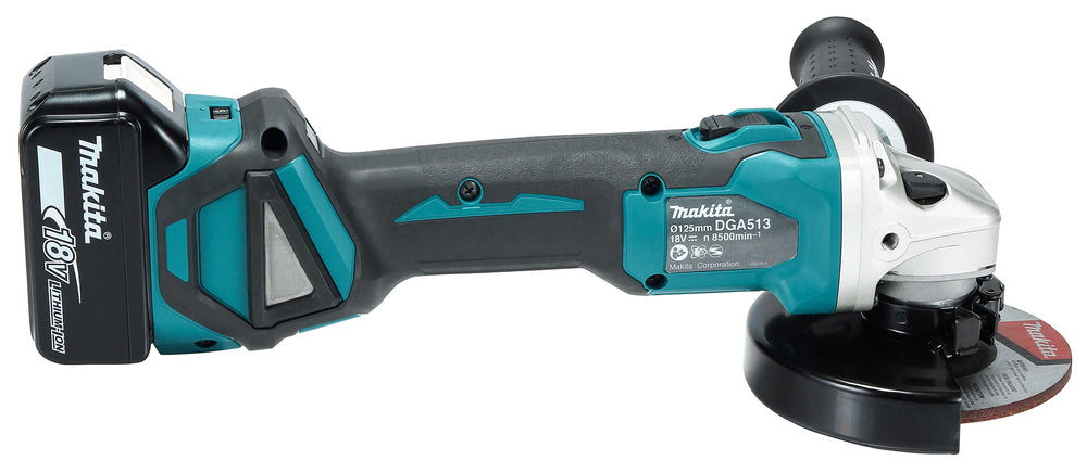 Makita Akku-Winkelschleifer 18V | 125 mm | Brushless, AFT & ADT - DGA513RTJ