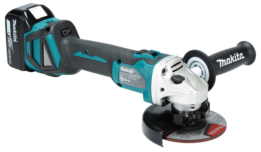 Makita Akku-Winkelschleifer 18V | 125 mm | Brushless, AFT & ADT - DGA513RTJ