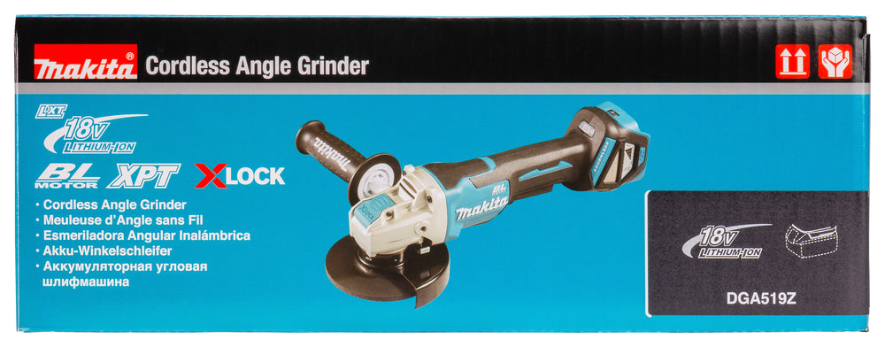 Makita Akku-Winkelschleifer 18V | 125 mm | X-LOCK | Brushless - DGA519Z
