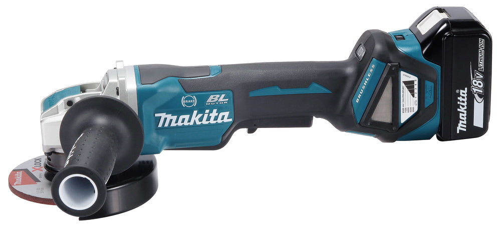 Makita Akku-Winkelschleifer 18V | 125 mm | X-LOCK | Brushless - DGA519RTJ