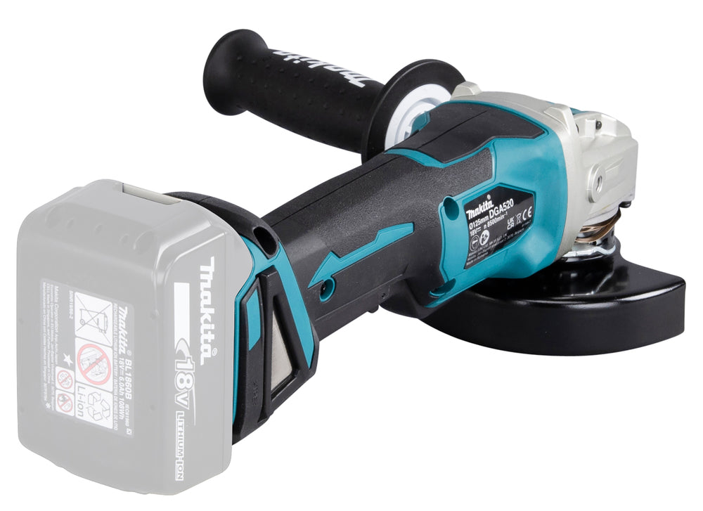 Makita Akku-Winkelschleifer 18V | 125 mm | X-LOCK - DGA520ZX1