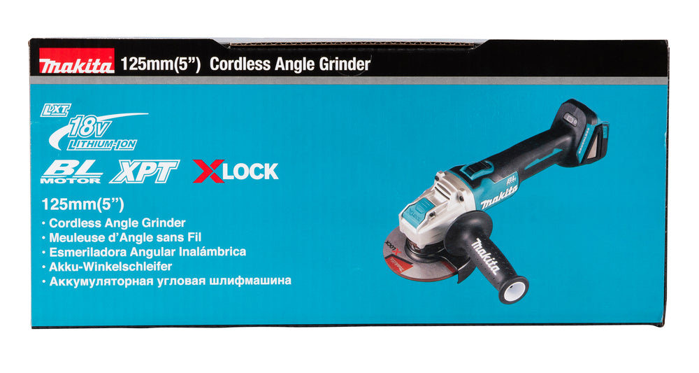 Makita Akku-Winkelschleifer 18V | 125 mm | X-LOCK - DGA521ZX1