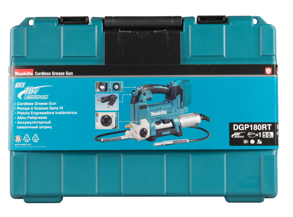 Makita Akku-Fettpresse – sauberes und effizientes Abschmieren - DGP180RT