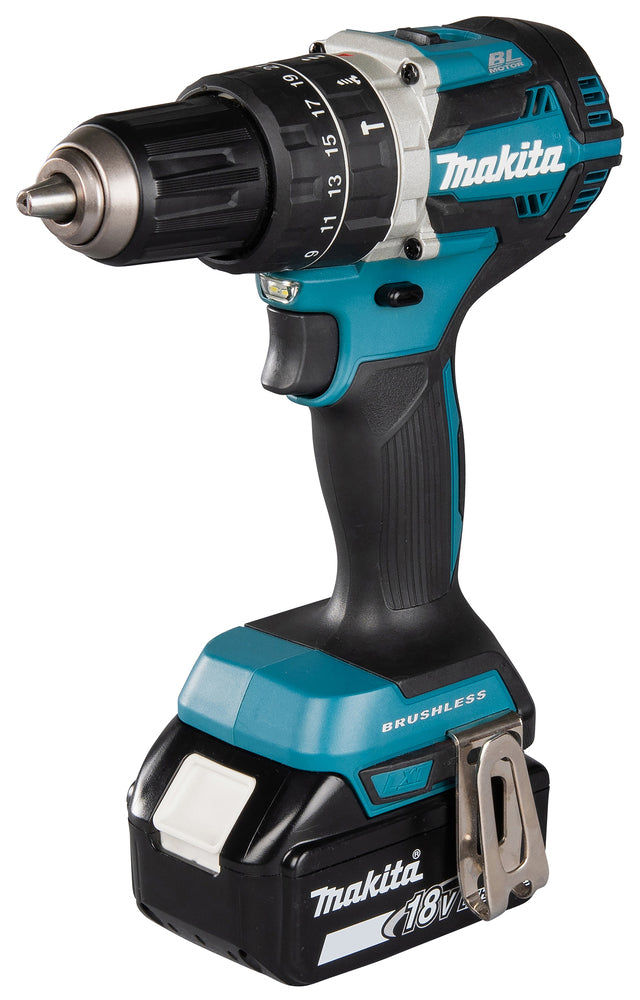 Makita Akku-Schlagbohrschrauber – 18V, 65 Nm Drehmoment, bürstenlos & robust - DHP484RTJ