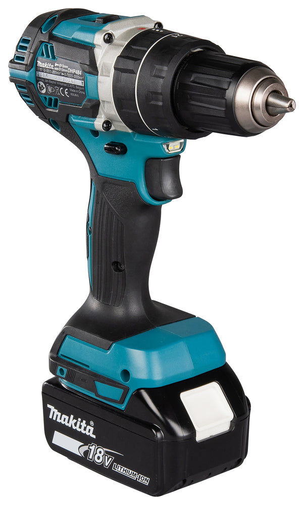 Makita Akku-Schlagbohrschrauber – 18V, 65 Nm Drehmoment, bürstenlos & robust - DHP484RTJ