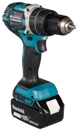 Makita Akku-Schlagbohrschrauber – 18V, 65 Nm Drehmoment, bürstenlos & robust - DHP484RTJ