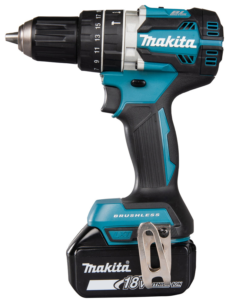 Makita Akku-Schlagbohrschrauber – 18V, 65 Nm Drehmoment, bürstenlos & robust - DHP484RTJ