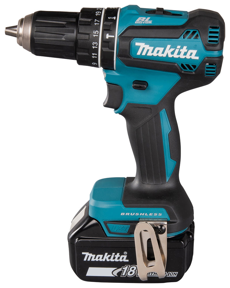 Makita Akku-Schlagbohrschrauber – 18V, 60 Nm Drehmoment, bürstenlos & robust - DHP485RTJ