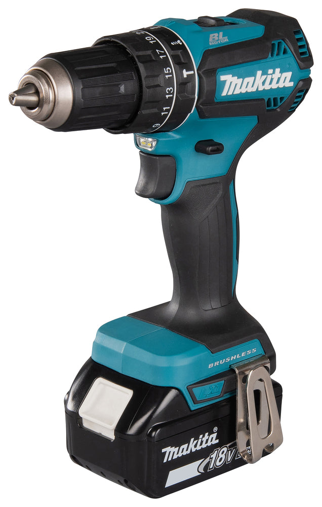 Makita Akku-Schlagbohrschrauber – 18V, 60 Nm Drehmoment, bürstenlos & robust - DHP485RTJ