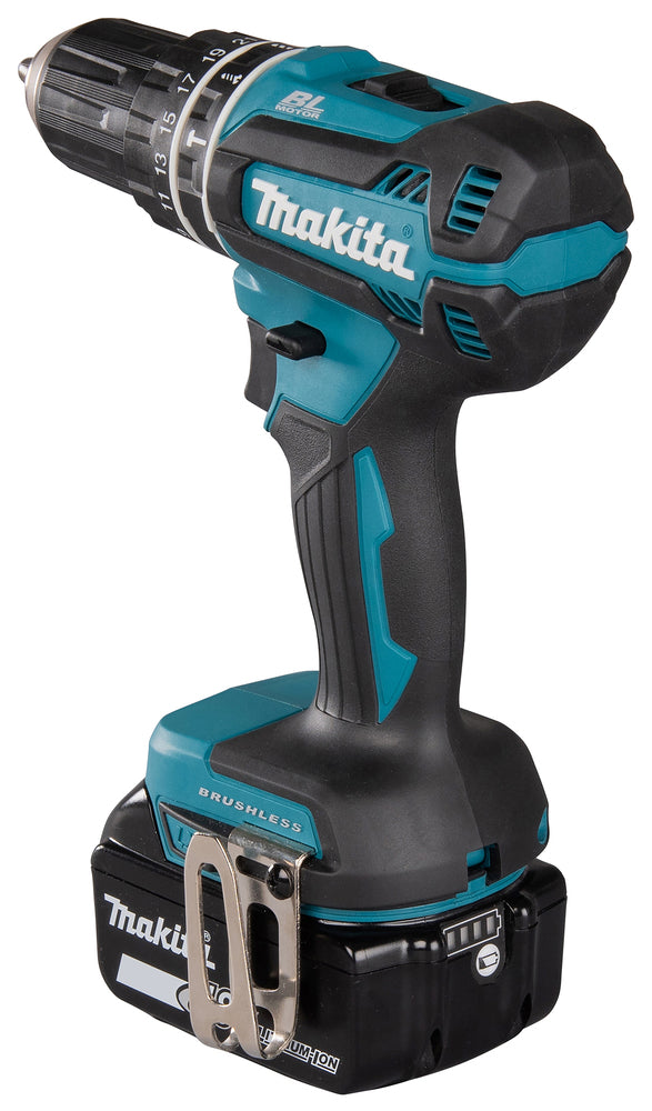 Makita Akku-Schlagbohrschrauber – 18V, 60 Nm Drehmoment, bürstenlos & robust - DHP485RTJ